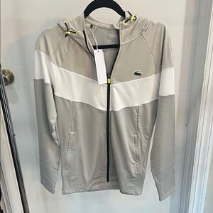 Lacoste Two-Tone Gray and White Jacket